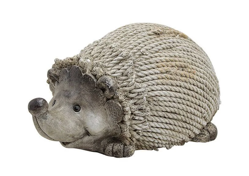 Igel aus Magnesia in Grau - B43 x T25 x H23 cm