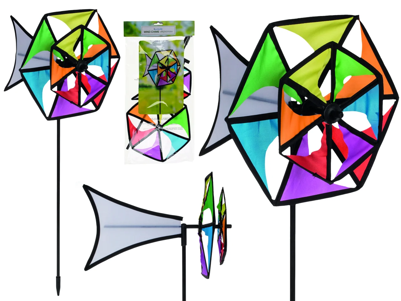 Windspiel "Mykonos" aus Metall und Nylon
