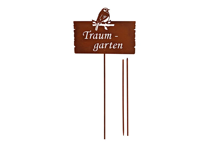 Stecker "Traumgarten" aus Metall (B/H) 35x122cm