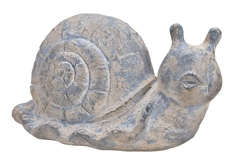 Schnecke aus Magnesia in Grau (B/H/T) 40x20x20cm