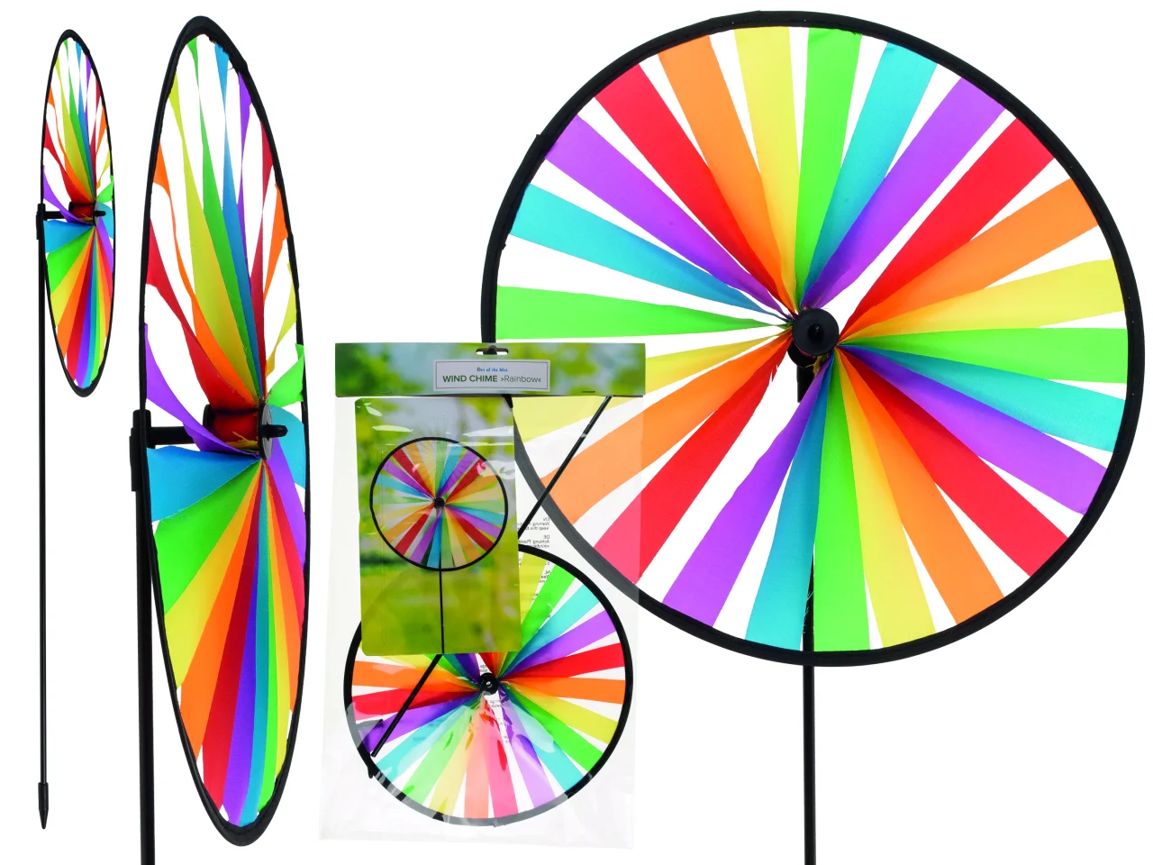 Windspiel "Regenbogen" aus Metall und Nylon